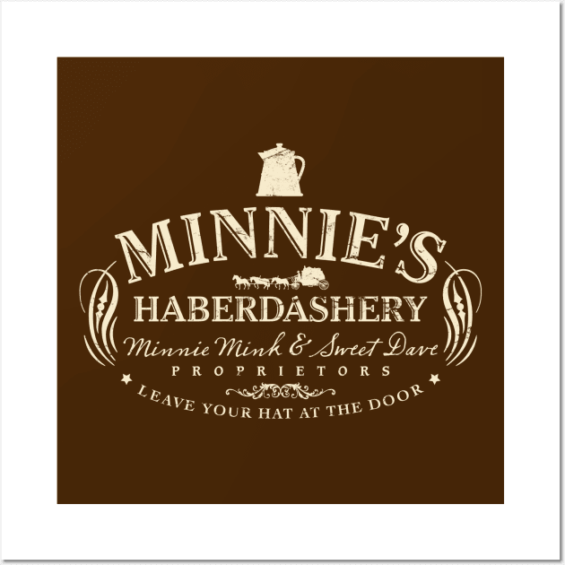 Minnie's Haberdashery - Light Print Wall Art by Artboy